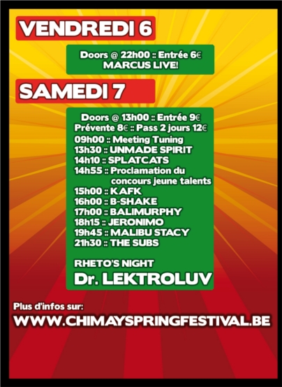 flyers chimay spring festival 2009